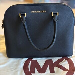 Michael Kors Black Bag with Gold Accents